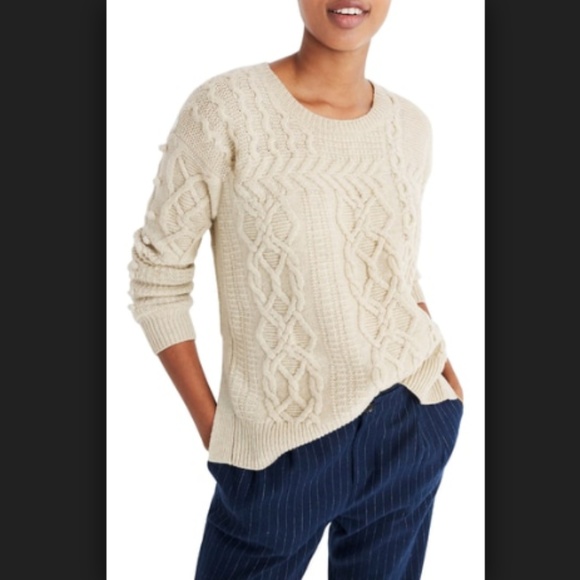Madewell Sweaters - Madewell Bobble Open Side Pullover Sweater Merino